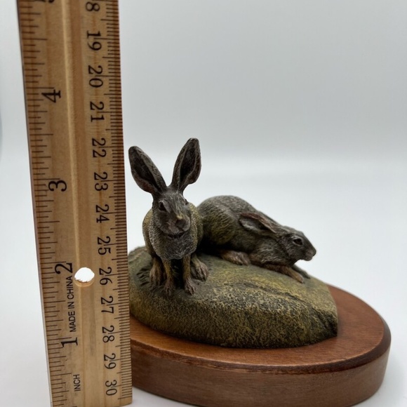 Vintage Hamilton Collection‎ Bronze Rabbits - Picture 4 of 6